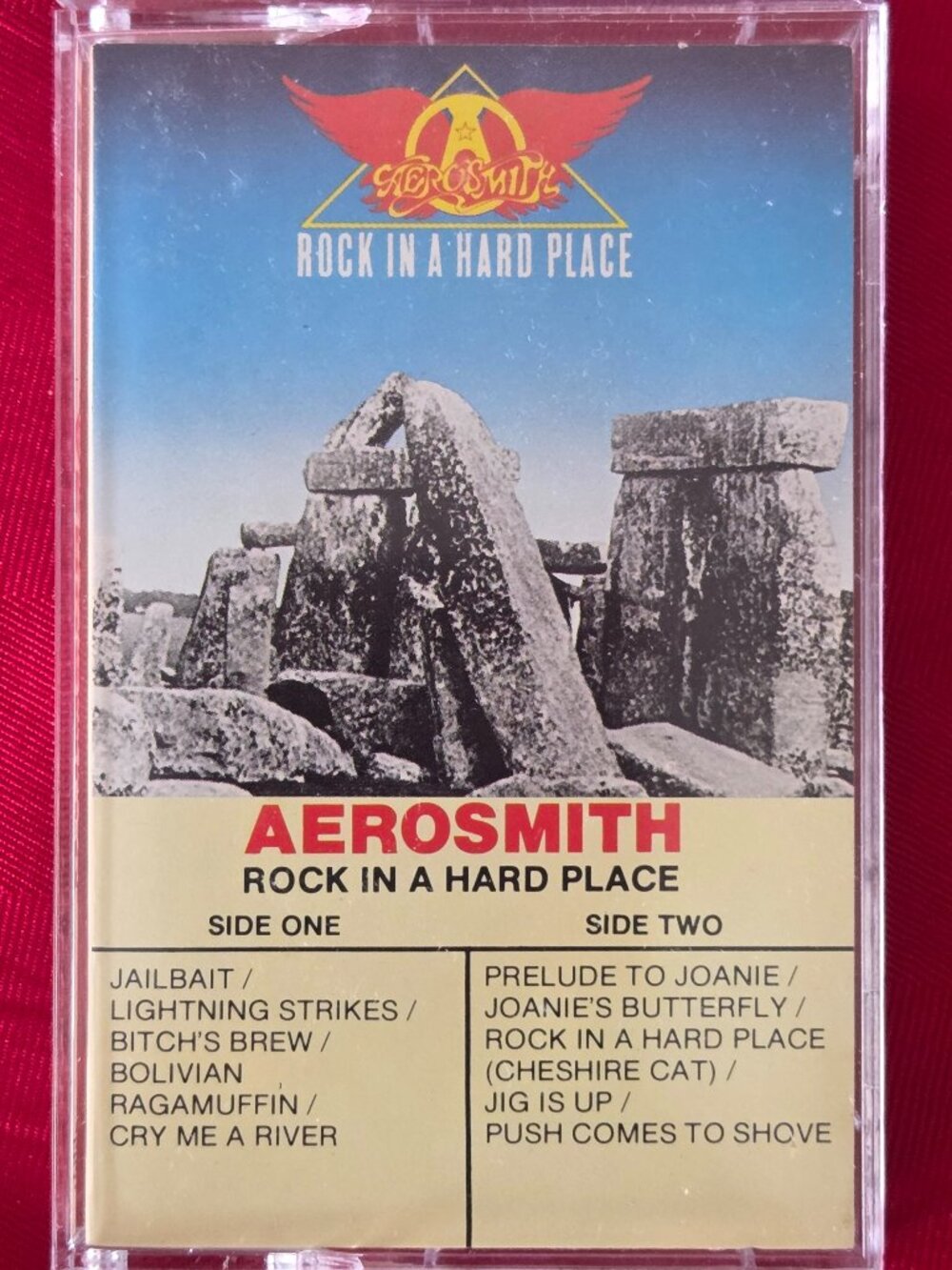 VINTAGE, 1982 AEROSMITH, ROCK IN A HARD PLACE CASSETTE!!!